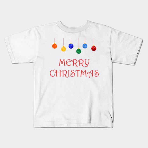 Merry Christmas Kids T-Shirt by makram